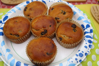 Sugar Free Muffins, Gluten Free, Dairy Free, Vegan, Organic Fruit, Chocolate Chip, Wellness Gift, Low Calorie Breakfast, Birthday Brunch