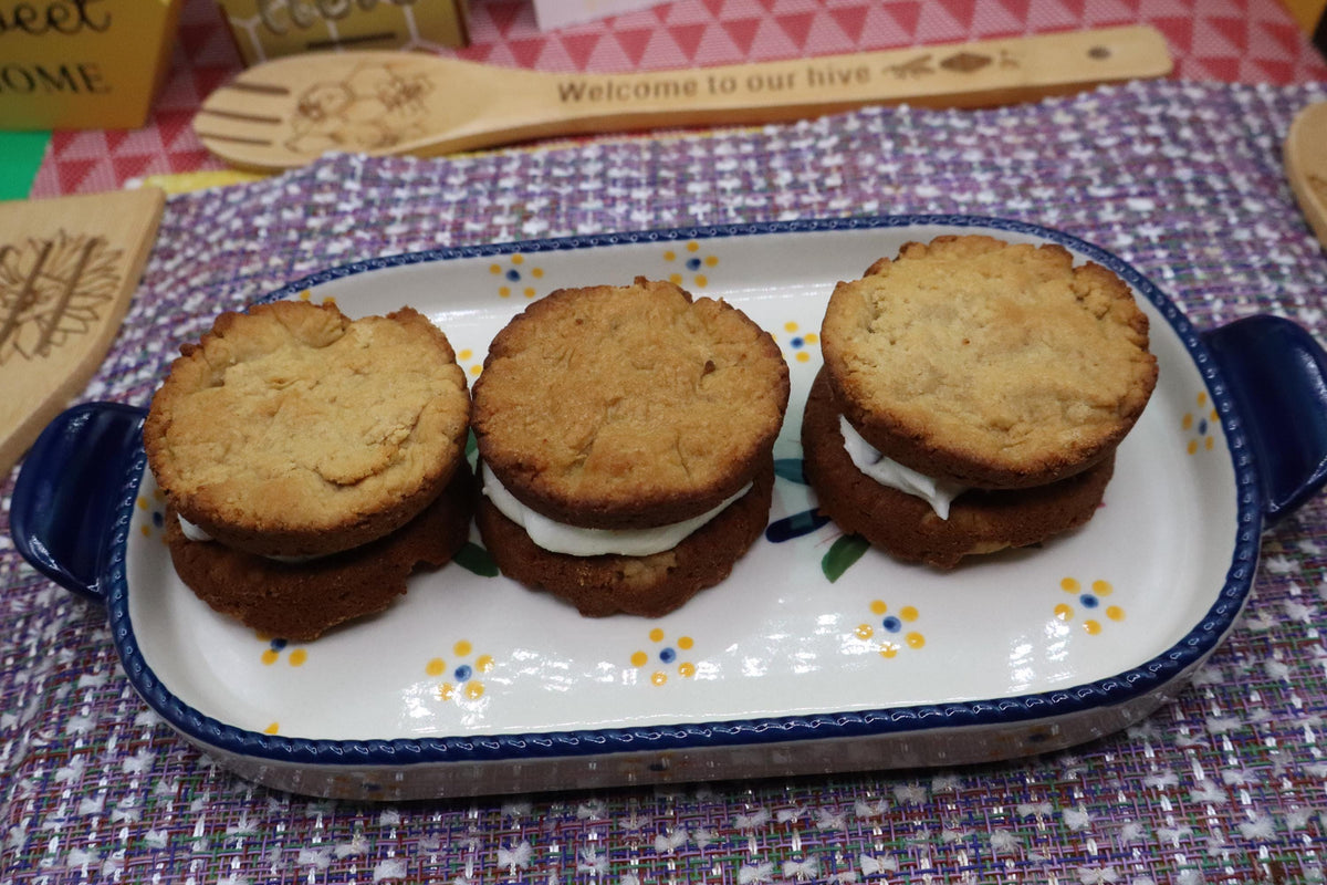 High Protein Cookie Sandwich, Peanut Butter Jelly, Gluten Free, Sugar Free, Dairy Free, Egg Free, Coconut Free, Vegan, Fitness PB & J Snack
