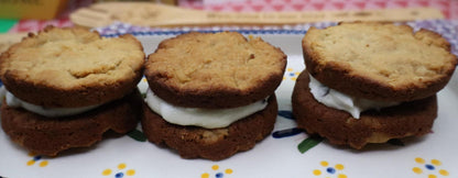High Protein Cookie Sandwich, Peanut Butter Jelly, Gluten Free, Sugar Free, Dairy Free, Egg Free, Coconut Free, Vegan, Fitness PB & J Snack