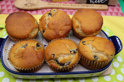 Sugar Free Muffins, Gluten Free, Dairy Free, Vegan, Organic Fruit, Chocolate Chip, Wellness Gift, Low Calorie Breakfast, Birthday Brunch