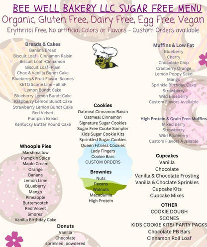 Gluten-Free Cinnamon Raisin Cookies, Vegan Protein Snack, Dairy Free, Nut Free, Portable Snacks, Fitness Gift, Low Sugar or Sugar Free