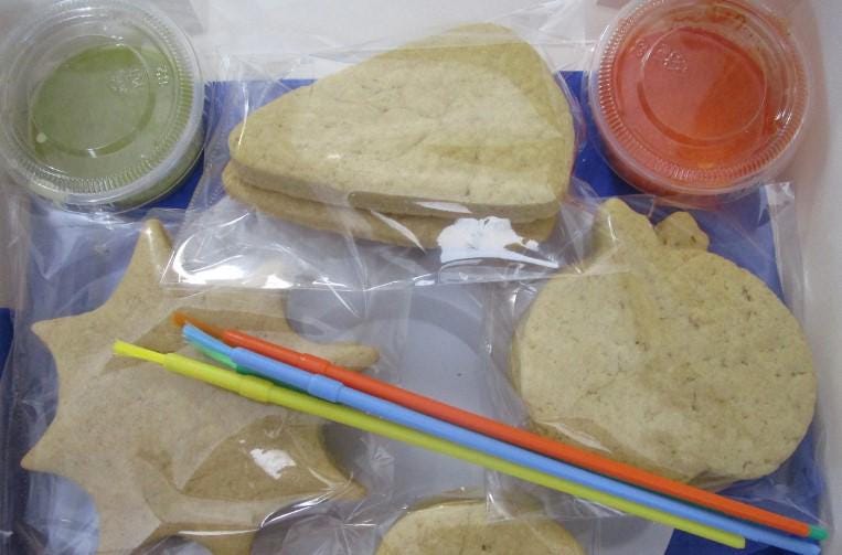 Gluten Free Cookie Kit, Halloween, Dairy Free, Egg Free, School Safe, Peanut Free, Pumpkin, Trick or Treat, Candy Corn, Cat, Kids Party Pack