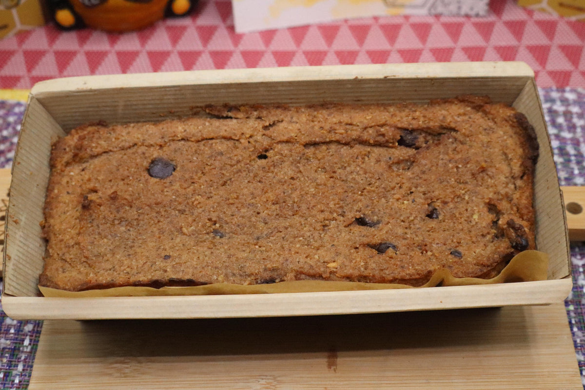 Gluten Free Protein Banana Bread, Mocha Chip, Sugar Free, Dairy Free, Grain Free, Egg Free, Nut Free, Vegan Fiber Fitness Snack, Fall brunch