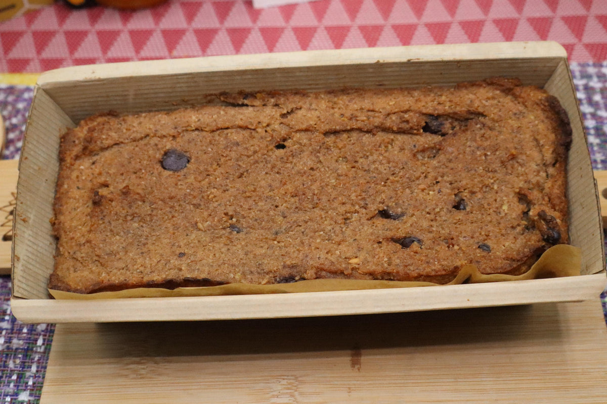 Gluten Free Protein Banana Bread, Mocha Chip, Sugar Free, Dairy Free, Grain Free, Egg Free, Nut Free, Vegan Fiber Fitness Snack, Fall brunch