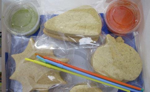 Gluten Free Cookie Kit, Halloween, Dairy Free, Egg Free, School Safe, Peanut Free, Pumpkin, Trick or Treat, Candy Corn, Cat, Kids Party Pack