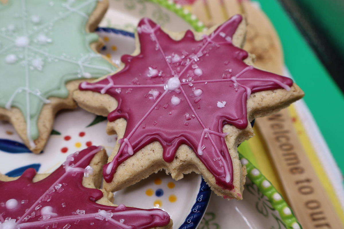 Gluten Free Sugar Cookies, Snowflakes, Dairy Free, Vegan, Egg Free, Nut Free, Girls Birthday Party, Elsa, Anna, Holiday Star, Hannukah