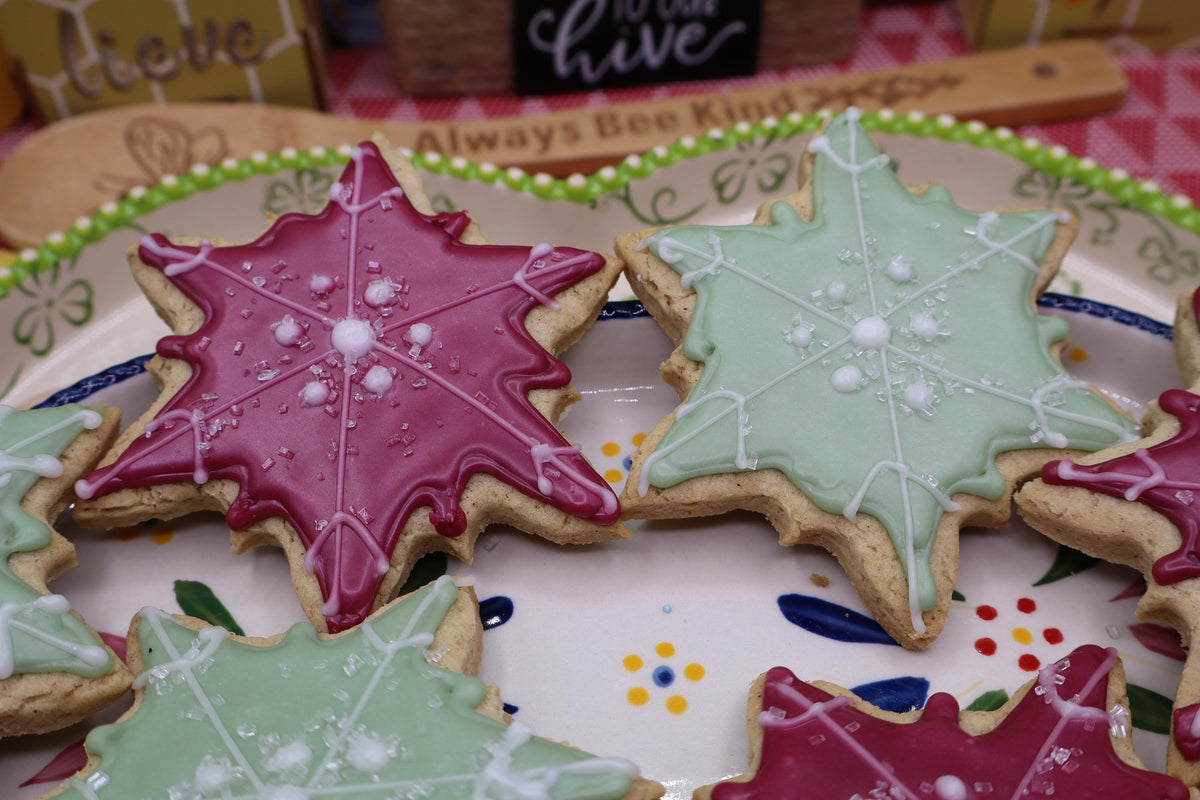 Gluten Free Sugar Cookies, Snowflakes, Dairy Free, Vegan, Egg Free, Nut Free, Girls Birthday Party, Elsa, Anna, Holiday Star, Hannukah