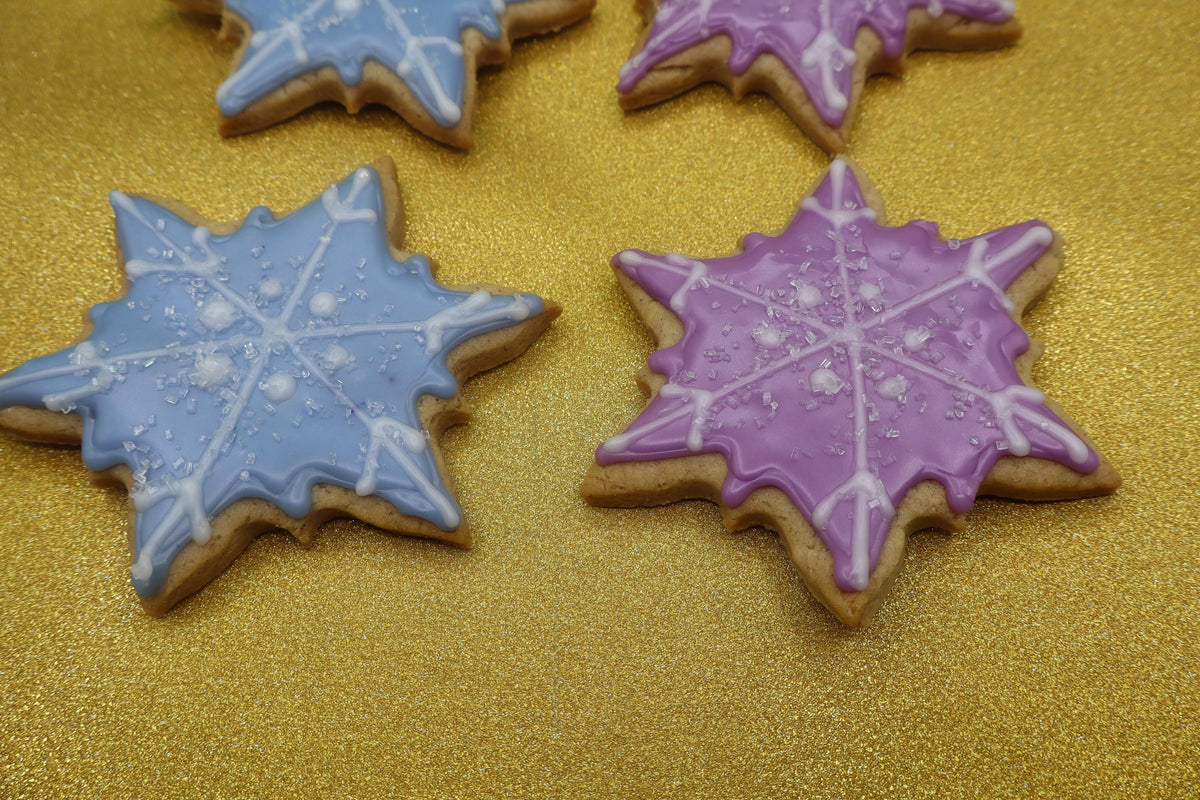 Gluten Free Sugar Cookies, Snowflakes, Dairy Free, Vegan, Egg Free, Nut Free, Girls Birthday Party, Elsa, Anna, Holiday Star, Hannukah