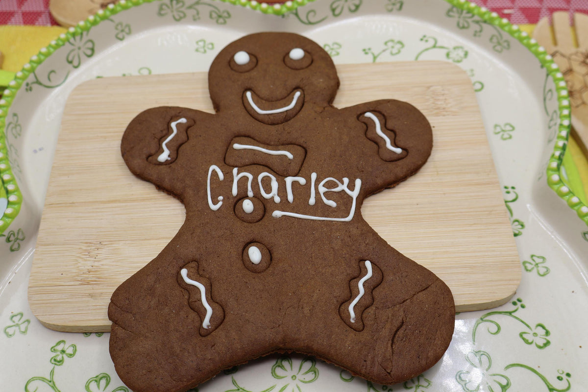 Gingerbread Cookie, Gluten Free, Dairy Free, Egg Free, Peanut Free, Christmas in July, Jumbo Cookies, Vegan, Cookie Kit, Natural Colors