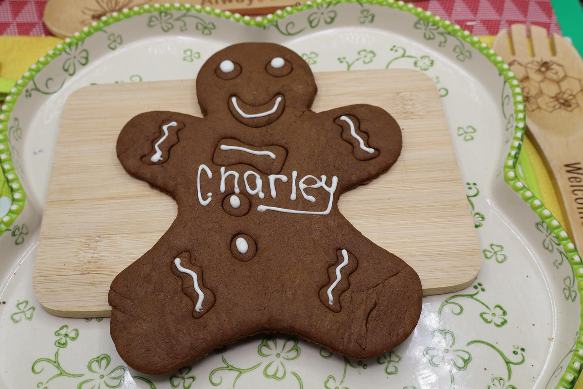 Gingerbread Cookie, Gluten Free, Dairy Free, Egg Free, Peanut Free, Christmas in July, Jumbo Cookies, Vegan, Cookie Kit, Natural Colors
