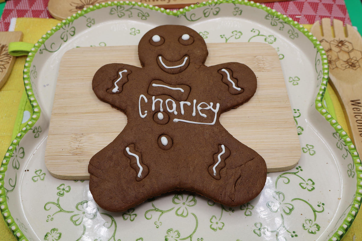 Gingerbread Cookie, Gluten Free, Dairy Free, Egg Free, Peanut Free, Christmas in July, Jumbo Cookies, Vegan, Cookie Kit, Natural Colors