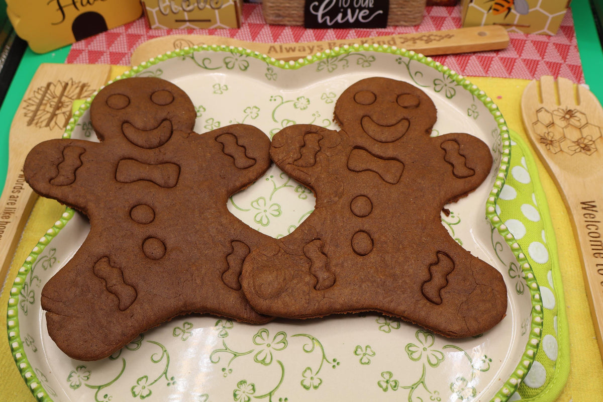 Gingerbread Cookie, Gluten Free, Dairy Free, Egg Free, Peanut Free, Christmas in July, Jumbo Cookies, Vegan, Cookie Kit, Natural Colors