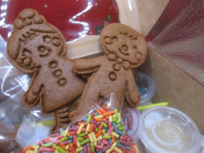Gingerbread Cookie Kit, Gluten free, Dairy Free, Egg Free, Rudolf, Grinch, Peanut Free, Christmas in July, Party Packs, Class Party, Holiday