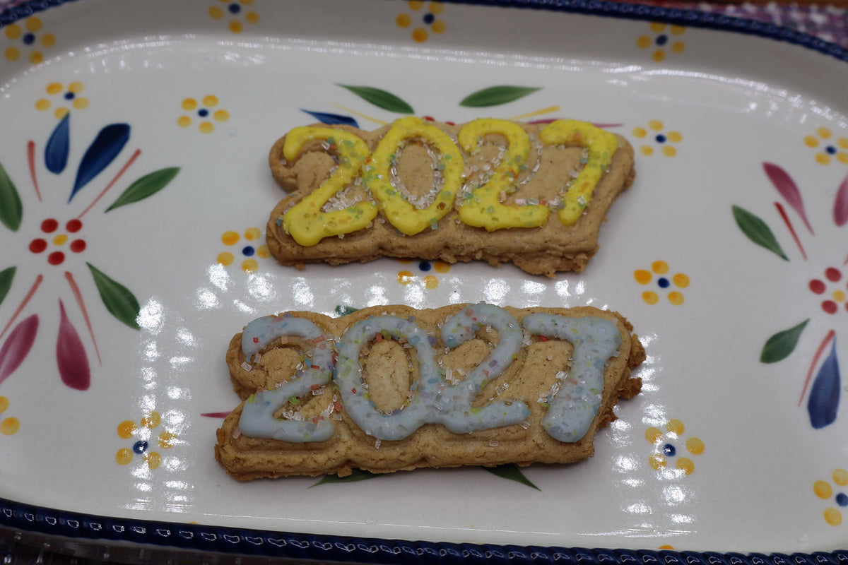 2026 Gluten Free Iced Sugar Cookies, Dairy Free, Egg Free, Vegan, Nut Free, Soy Free, Oat Free, New Years Celebration, School safe snacks