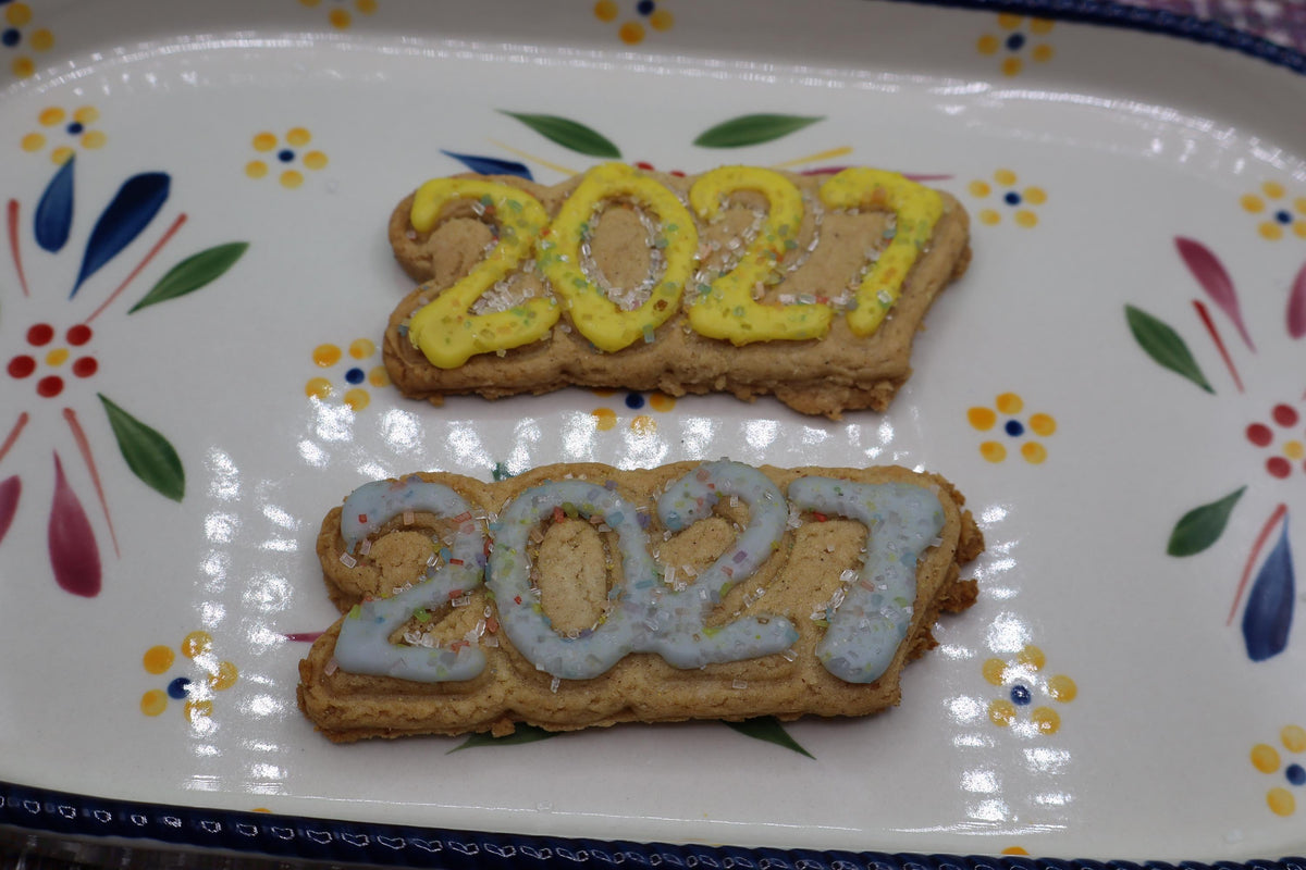 2026 Gluten Free Iced Sugar Cookies, Dairy Free, Egg Free, Vegan, Nut Free, Soy Free, Oat Free, New Years Celebration, School safe snacks