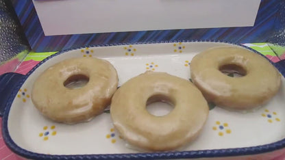 Vanilla Glazed Donuts, Gluten Free, Egg Free, Dairy Free, Chocolate, Vegan, Nut Free, School Safe, Brunch, Birthday Party, Custom Flavors