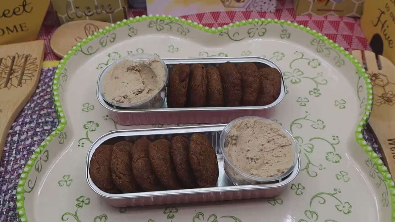 AIP Paleo Tiger Nut Mini Cookie Dippers w/ Maple Frosting, Grain Free, Gluten Free, Dairy Free, Egg Free, Vegan, Autoimmune Protocol snacks