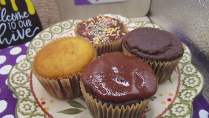 Sugar Free Cupcakes, Gluten Free, Chocolate, Vanilla, Dairy Free, Egg Free, Birthday, Dessert, Brunch, Erythritol Free, Low Fat, Grandparent