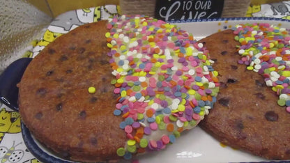 Gluten Free Chocolate Chip Cookie, Jumbo, Dairy Free, Vegan, Birthday Favor, school safe snacks, summer Party treats, natural sprinkles