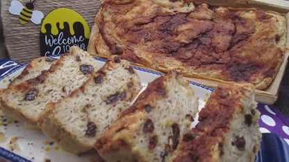 Organic Gluten Free Cinnamon Raisin Sweet Bread, Dairy Free, Vegan, Nut Free, Birthday Breakfast, Mother's Day Brunch, Low Fat, Low Calorie