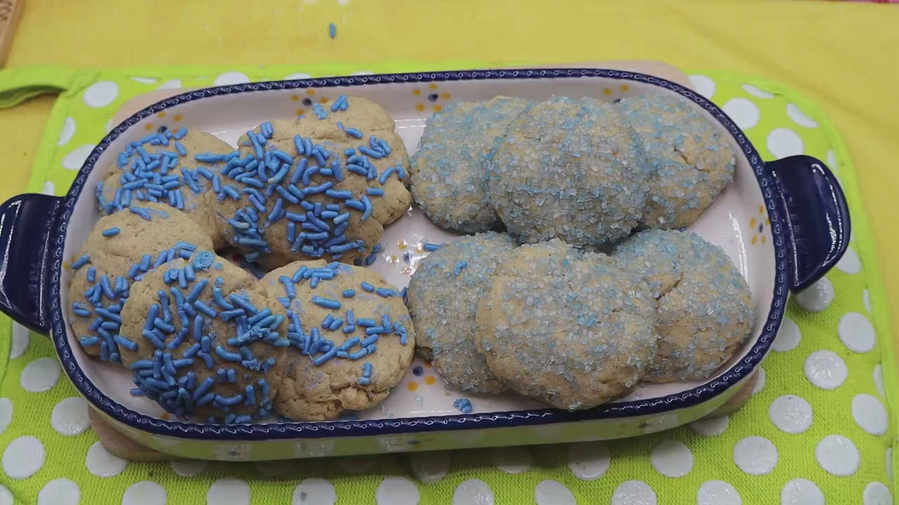 Gluten Free Sprinkled Sugar Cookies, Dairy Free, Egg Free, Nut Free, Oat Free, Vegan, Red White & Blue July 4th Celebration, Birthday Snacks