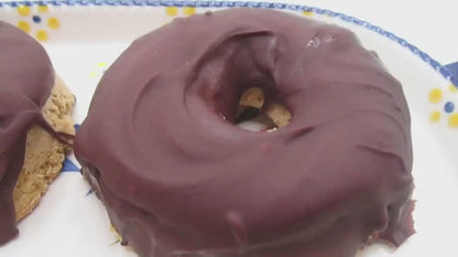 Keto Chocolate Donut, Gluten Free, Dairy Free, Egg Free, Grain Free, Vegan Collagen, Erythritol Free, Sugar Free, Low Carb, Fitness Snack