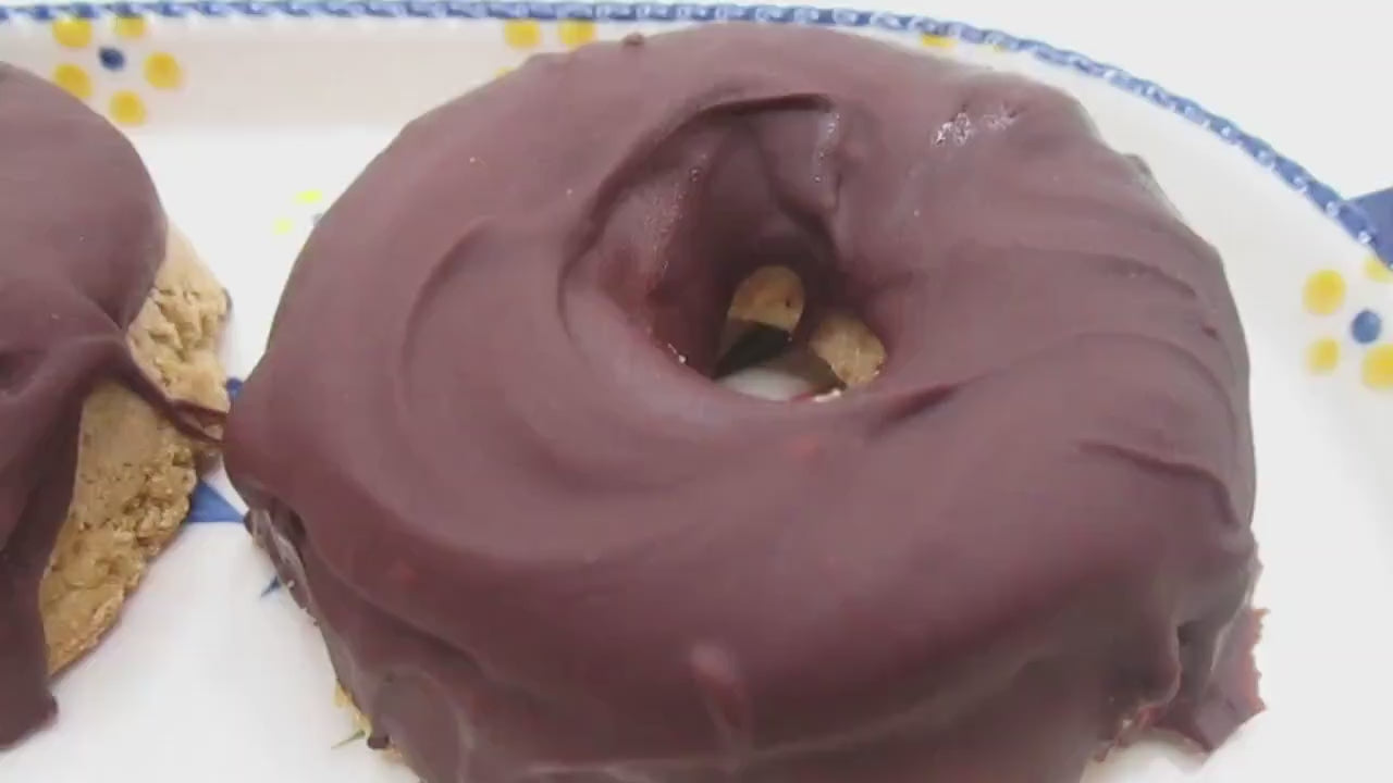 Keto Chocolate Donut, Gluten Free, Dairy Free, Egg Free, Grain Free, Vegan Collagen, Erythritol Free, Sugar Free, Low Carb, Fitness Snack
