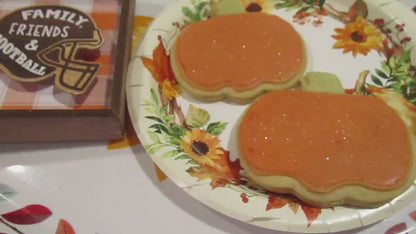 Gluten Free Sugar Cookie, Pumpkin, Dairy Free, Egg Free, Peanut Free, School Safe, Party, Halloween, Trick or Treat, Fall, Thanksgiving Gift