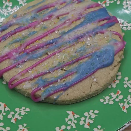 Jumbo Gluten Free Iced Sugar Cookies, Dairy Free, Vegan, Egg Free, Nut Free, Fun Party Favor, Red White Blue, Memorial Day, Birthday Gifts