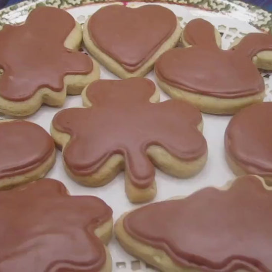 Gluten Free Sugar Cookies, Chocolate Smores Iced, Dairy Free, Egg Free, Peanut Free, Vegan, Summer Snacks, Birthday Gifts, Easter Cookies