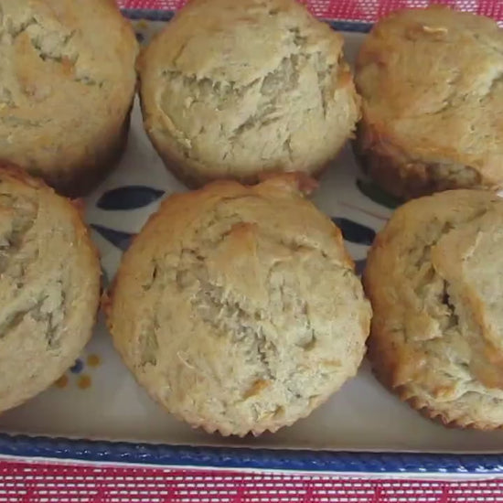 Gluten Free Muffin, Buckwheat, Chocolate Chip, Dairy Free, Egg Free, Vegan, Low FODMAP, No Refined Sugar, Coconut Free, Wellness Gift