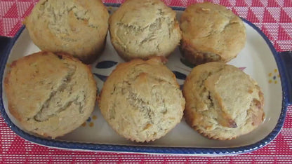 Gluten Free Muffin, Buckwheat, Chocolate Chip, Dairy Free, Egg Free, Vegan, Low FODMAP, No Refined Sugar, Coconut Free, Wellness Gift