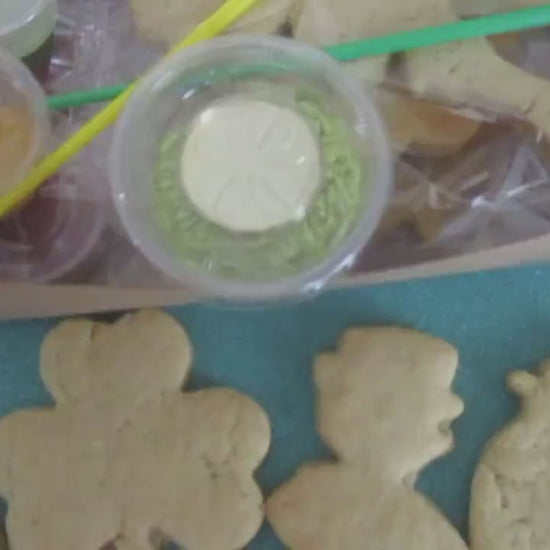 Saint Patrick's Day Cookie Kit, Gluten Free, Dairy Free, Egg Free, Nut Free, Leprechaun, Shamrock, Clover, Pot of Gold, Rainbow, Irish Gift