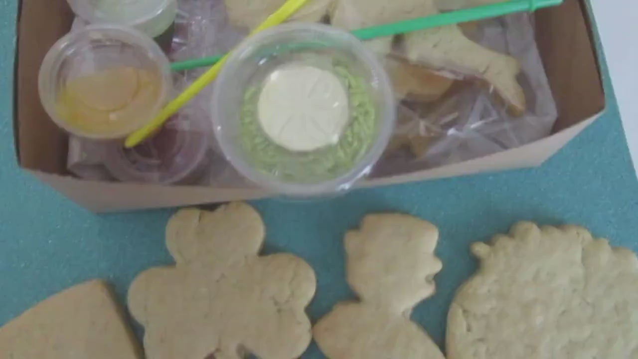 Saint Patrick's Day Cookie Kit, Gluten Free, Dairy Free, Egg Free, Nut Free, Leprechaun, Shamrock, Clover, Pot of Gold, Rainbow, Irish Gift