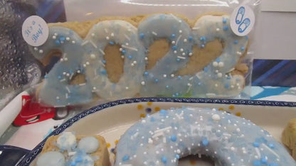 Donuts, Gluten Free, Dairy Free, Egg Free, Boy, Girl, Baby Shower, Vanilla, Chocolate, Vegan, Organic, Baby Reveal, Custom Order, Cookie Bar