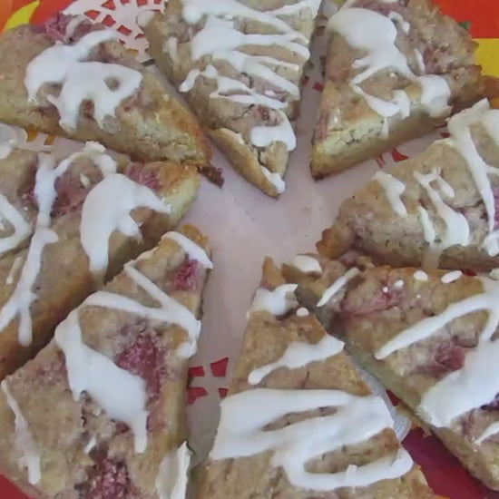 Keto Scones, Ginger Pear, Grain Free, Gluten Free, Dairy Free, Egg Free, Sugar Free, Low Carb, Erythritol Free, Birthday Gifts, Fall Flavors