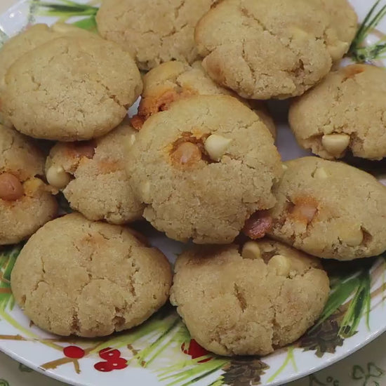 KETO Cookies, White Chocolate Macadamia Nut, Sugar Free, Gluten Free, Dairy Free, Vegan, Low Carb Snack, Grain Free, Easter, Graduation Gift