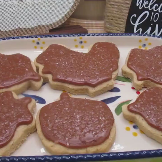 Gluten Free Sugar Cookies, Iced, Vegan, Dairy Free, Allergy Friendly, School Safe, No Artificial Dyes, Thanksgiving Cookies, Peanut Free