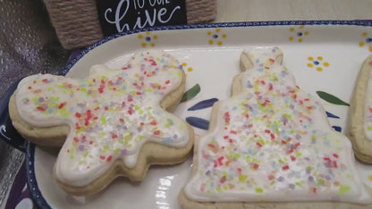 Gluten Free Sugar Cookies, Marshmallow Peep Icing, Dairy Free, Peanut Free, Vegan, Birthday Party, Camp School Safe Treats, July 4th dessert