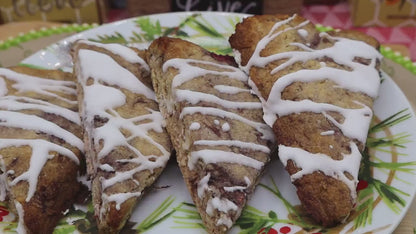 Keto Scones, Banana Chocolate Chip, Gluten Free, Dairy Free, Vegan, Grain Free, Low Carb Pastry, Valentine's Day Dessert, Birthday Gifts