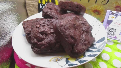 Lactation Brownies, Gluten Free, Vegan, Dairy Free, Egg Free, Breastfeeding, Brewer's Yeast, New Mom Gift, Fudgy, Baby Shower, Mom to be