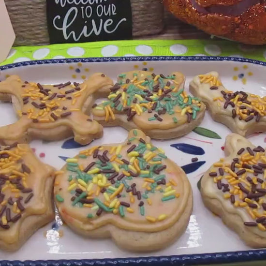 Gluten Free Halloween Sugar Cookies, Dairy Free, Egg Free, Natural Sprinkles, School Safe, Peanut Free, Classroom Party Treats,