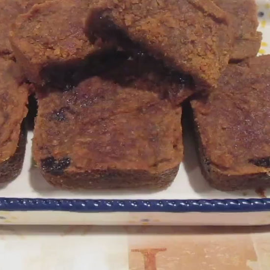 AIP Paleo Fruit Square, Grain Free, Gluten Free, Egg Free, Dairy Free, Apple Pie, Blueberry, Vegan, Healthy Breakfast, Low Sugar dessert