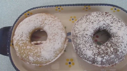 Powdered Donuts, Gluten Free, Egg Free, Dairy Free, Chocolate, Vanilla, Vegan, Nut Free, School Safe, Wedding Brunch, Grandparent's Day Gift