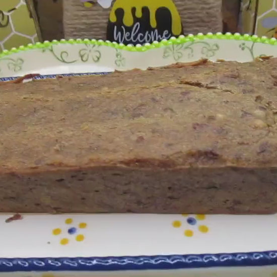 Gluten Free Protein Banana Bread, Mocha Chip, Dairy Free, Peanut Free, Grain Free, Vegan Collagen, Sugar Free Fitness Snack, July 4th brunch
