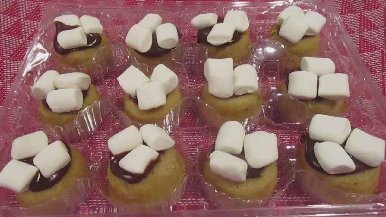Gluten Free Smores Mini Donut Rings, Dairy Free, Vegan, Marshmallow treat, School Safe Dessert, Nut Free Snacks, Birthday, Graduation Party
