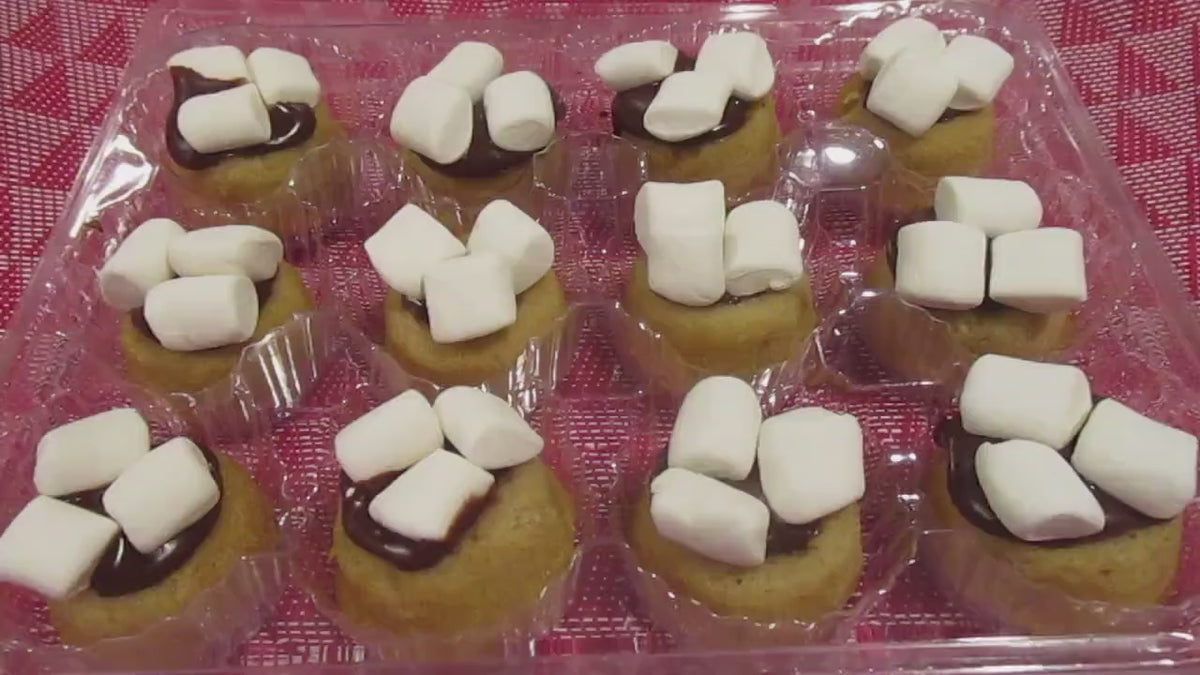 Gluten Free Smores Mini Donut Ring, Dairy Free, Egg Free, Vegan, Marshmallow treat, School Safe Snacks, Nut Free, Birthday sweets, Halloween