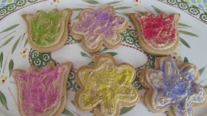 AIP Paleo Cookie, Maple Frosted, Grain Free, Dairy Free, Egg Free, Wedding, Birthday Gift, Tulip, Daisy, Holiday Gifts, Autoimmune Protocol
