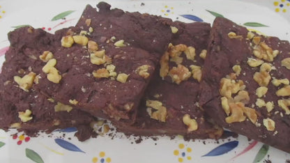Sugar Free Brownie, Gluten Free, Dairy Free, Vegan, Egg Free, Erythritol Free, Low Carb Dessert, Macadamia Nut, Walnut, Pecan, Birthday Gift
