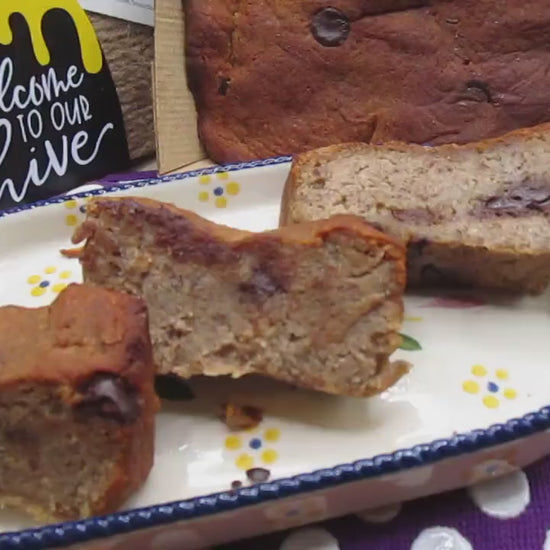 Keto Mocha Chocolate Chip Banana Bread, Gluten Free, Grain Free, Dairy Free, Egg Free, Sugar Free, Low carb, Vegan Collagen, Healthy Snack